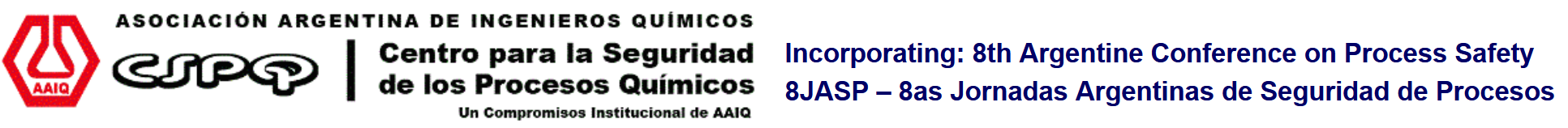 8JASP  8as Jornadas Argentinas de Seguridad de Procesos / 8th Argentine Conference on Process Safety